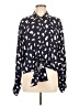 Reformation Print Blue Long Sleeve Blouse Size M - photo 1