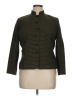 Ellen Tracy Houndstooth Green Jacket Size 16 - photo 1