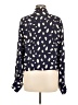 Reformation Print Blue Long Sleeve Blouse Size M - photo 2