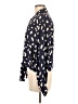 Reformation Print Blue Long Sleeve Blouse Size M - photo 5