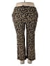 Rena Rowan 100% Rayon Animal Print Gold Casual Pants Size 12 - photo 1