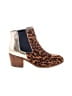 Boden Animal Print Gold Brown Ankle Boots Size EU 38 - photo 1