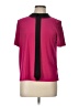 CeCe Color Block Pink Short Sleeve Blouse Size L - photo 1
