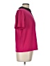 CeCe Color Block Pink Short Sleeve Blouse Size L - photo 4