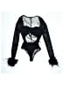Fashion Nova Black Bodysuit Size XS - photo 1