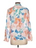 Emery Rose Print Orange Long Sleeve Blouse Size L (estimated) - photo 2