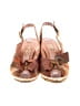 Bally Plaid Brown Orange Wedges Size 5 1/2 - photo 2