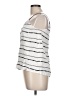Collective Concepts 100% Rayon Silver White Sleeveless Blouse Size L - photo 5