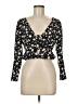 Polly Black Long Sleeve Blouse Size 6 - photo 1