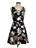 Assorted Brands Floral Black Cocktail Dress Size S - photo 1