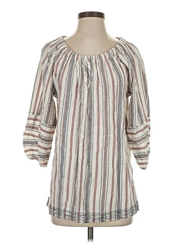 Wrap 3/4 Sleeve Blouse (view 1)