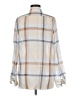 Theory 100% Cotton Plaid Tan Long Sleeve Button-Down Shirt Size M - photo 2