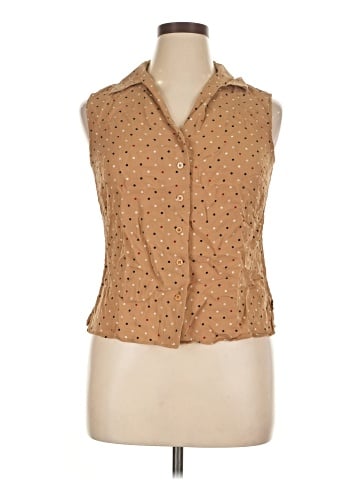 Kate Hill Sleeveless Button-Down Shirt (view 1)