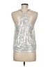 Unbranded Silver Sleeveless Blouse Size M - photo 2