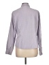 Lemon Grass 100% Polyester Gray Long Sleeve Blouse Size L - photo 2