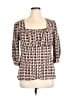 Style&Co 100% Nylon Brown Long Sleeve Top Size 1X - photo 1