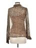 J.Crew 100% Viscose Animal Print Brown Long Sleeve Blouse Size 8 - photo 2