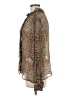 J.Crew 100% Viscose Animal Print Brown Long Sleeve Blouse Size 8 - photo 5