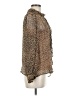 J.Crew 100% Viscose Animal Print Brown Long Sleeve Blouse Size 8 - photo 4