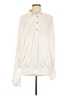Heyson Ivory Long Sleeve Blouse Size M - photo 1