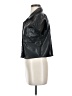 Mi ami Metallic Black Short Sleeve Blouse Size XS - photo 5