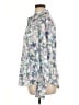 Boston Proper Print Blue Long Sleeve Blouse Size XL - photo 5