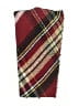 Unbranded Plaid Burgundy Red Scarf One size - photo 2