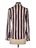 Chaser Stripes Purple Long Sleeve Blouse Size S - photo 2