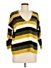 Express 100% Polyester Stripes Yellow Pullover Sweater Size M - photo 1