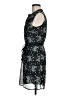 H&M 100% Polyester Paisley Black Cocktail Dress Size 8 - photo 5