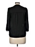 H&M 100% Polyester Black 3/4 Sleeve Blouse Size 6 - photo 2