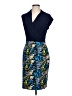 Leota Graphic Blue Cocktail Dress Size L - photo 1