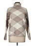 Tahari Argyle Tan Turtleneck Sweater Size M - photo 1