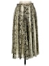 J.Crew 100% Polyester Paisley Silver Formal Skirt Size 0 - photo 1