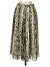 J.Crew 100% Polyester Paisley Silver Formal Skirt Size 0 - photo 2