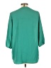 Whisper 100% Polyester Teal 3/4 Sleeve Blouse Size L - photo 2