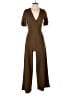 TeXTURE & THREAD Madewell Solid Brown Jumpsuit Size XS - photo 1