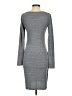 Leith Solid Gray Casual Dress Size S - photo 2