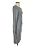 Leith Solid Gray Casual Dress Size S - photo 4
