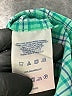 Lands' End 100% Baumwolle Checkered-gingham Green Long Sleeve Button-Down Shirt Size 4 - photo 4