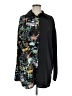 Shein 100% Polyester Animal Print Black Long Sleeve Blouse Size M - photo 1
