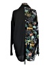 Shein 100% Polyester Animal Print Black Long Sleeve Blouse Size M - photo 2