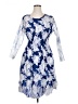 Assorted Brands 100% Polyester Blue Cocktail Dress Size 1X - photo 1