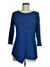 Soft Works Blue 3/4 Sleeve Top Size M - photo 1