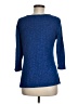 Soft Works Blue 3/4 Sleeve Top Size M - photo 2