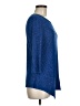 Soft Works Blue 3/4 Sleeve Top Size M - photo 4