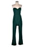 Express Solid Green Jumpsuit Size 4 - photo 1