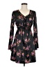 Assorted Brands 100% Polyester Floral Black Casual Dress Size M - photo 1