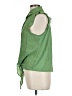 Parallel Skies Green Sleeveless Button-Down Shirt Size L - photo 5