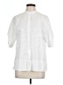 Unbranded White 3/4 Sleeve Button-Down Shirt Size L - photo 1